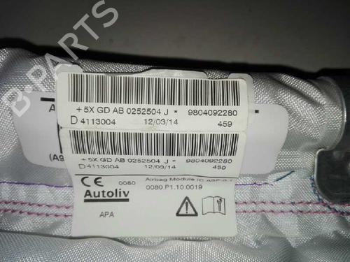Right curtain airbag PEUGEOT 208 I (CA_, CC_)  | BP28992332C12 