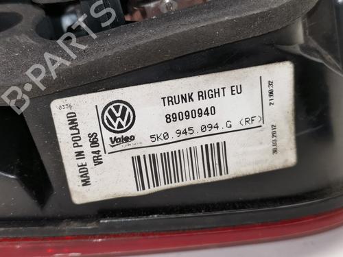 Right taillight VW GOLF VI (5K1)  | BP28982648C35 