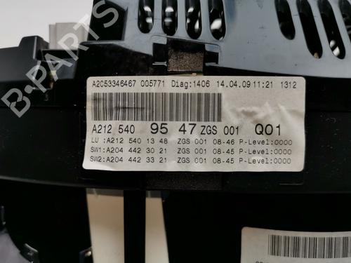Instrument cluster MERCEDES-BENZ E-CLASS (W212)  | BP28995974C47 
