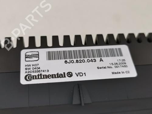 Climate control SEAT IBIZA IV (6J5, 6P1) | BP28984326I5