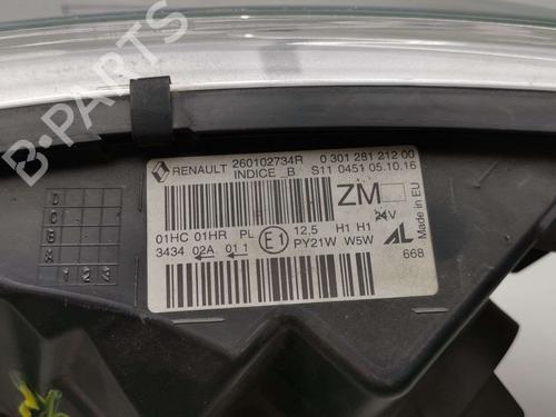 Right headlight RENAULT CAPTUR I (J5_, H5_) 1.5 dCi 90 (J5N4, J5M5, J5MW, J5M6, J5AL, J5AJ) | BP39444058C29 - Image 3