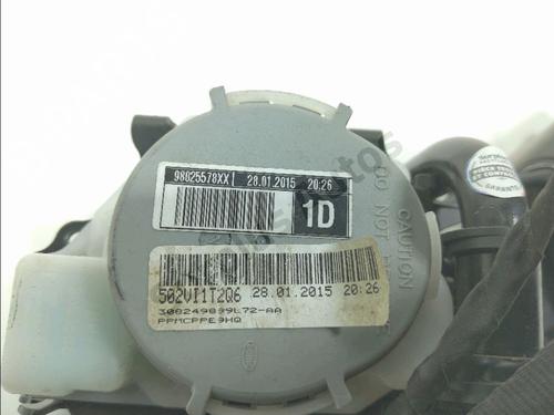 Front right seatbelt PEUGEOT PARTNER Tepee 1.6 HDi 90 | BP39524768I25 - Image 3