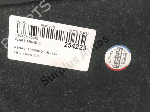 Rear parcel shelf RENAULT TWINGO III (BCM_, BCA_) 0.9 TCe 90 (BCM9, BCM2) | BP36289412C85 - Image 3