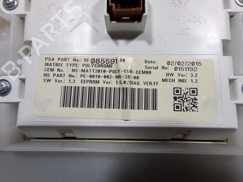 Instrument cluster PEUGEOT 208 I (CA_, CC_) 1.2 VTI 82 | BP28230186C47 