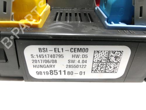 Fuse box CITROËN C3 III (SX) 1.2 VTi 82 | BP28222915E1 