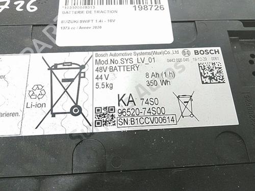 Battery SUZUKI SWIFT V (AZ) 1.4 Sport SHVS | BP28262520E11 - Image 2
