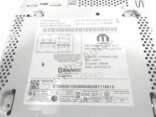 Radio FIAT 500X (334_) 1.4 (334AXC1B, 334AXC11) | BP37769984E6 - Image 3