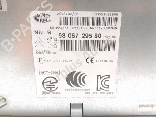 Radio PEUGEOT 208 I (CA_, CC_) 1.4 HDi | BP28232057E6