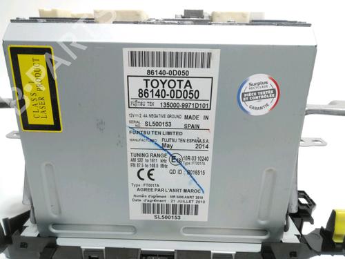 Radio TOYOTA YARIS (_P13_) 1.5 Hybrid (NHP130_, NHP130) | BP28231858E6 