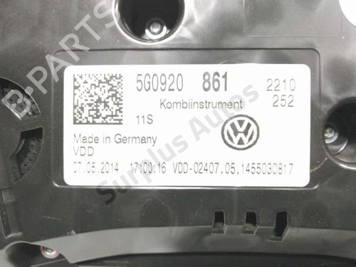 Instrument cluster VW GOLF VII (5G1, BQ1, BE1, BE2) 1.2 TSI | BP30958131C47