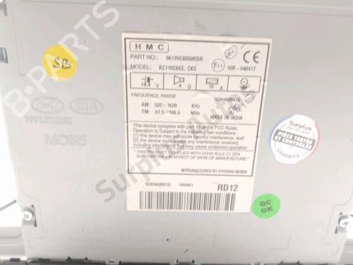 Radio HYUNDAI i20 II (GB, IB) 1.0 T-GDI | BP28232063E6 