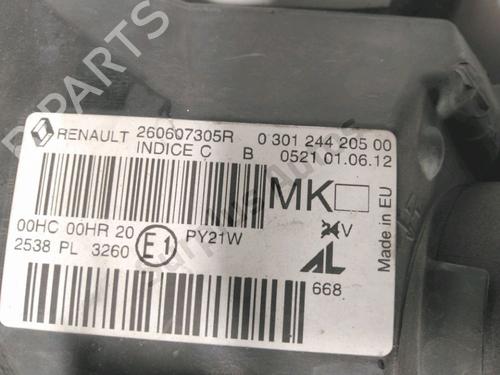 Left headlight RENAULT MEGANE III Hatchback (BZ0/1_, B3_) 1.6 dCi (BZ00, BZ12, BZ13) | BP33750500C28 - Image 3