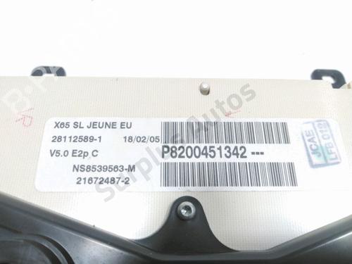 Instrument cluster RENAULT CLIO II (BB_, CB_) 1.2 16V (BB05, BB0W, BB11, BB27, BB2T, BB2U, BB2V, CB05,... | BP29857384C47