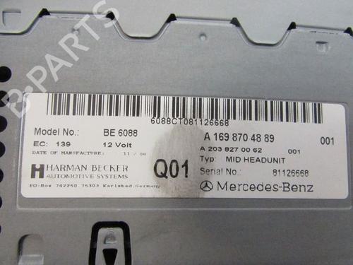 Radio MERCEDES-BENZ A-CLASS (W169) A 200 CDI (169.008, 169.308) | BP28231736E6 
