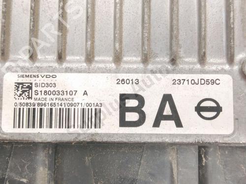 Engine control unit (ECU) NISSAN QASHQAI I (J10, NJ10) 1.5 dCi | BP29496012M57 