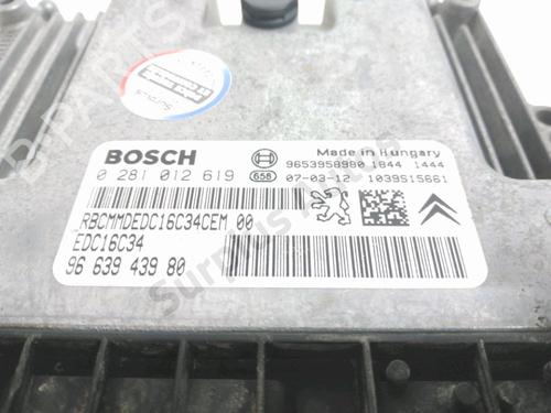 Engine control unit (ECU) CITROËN BERLINGO / BERLINGO FIRST MPV (MF_, GJK_, GFK_) 1.6 HDI 90 (MF9HX) | BP28836206M57