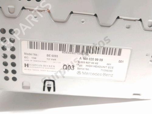 Radio MERCEDES-BENZ B-CLASS Sports Tourer (W245) B 200 CDI (245.208) | BP28232270E6 