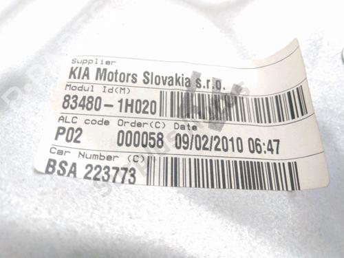 Rear right window mechanism KIA CEE'D Hatchback (ED) 1.6 CRDi 115 | BP37778892C25 - Image 2