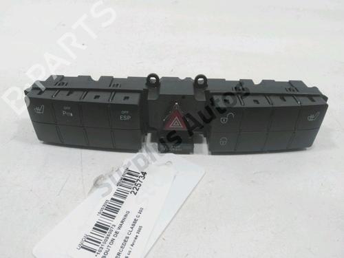 Used Warning switch MERCEDES-BENZ C-CLASS Coupe (CL203) C 200 Kompressor (203.742) (163 hp) 30990243