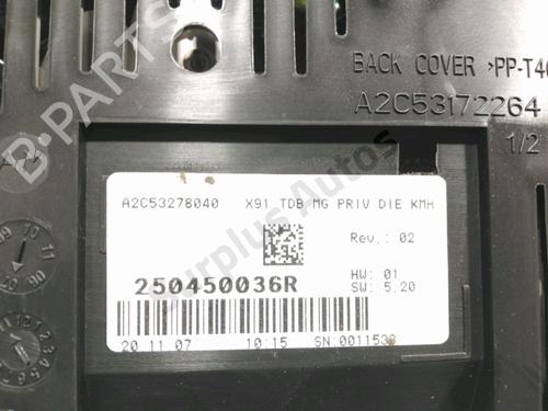 Instrument cluster RENAULT LAGUNA III (BT0/1) 1.5 dCi (BT00, BT0A, BT0T, BT1J) | BP28231052C47 