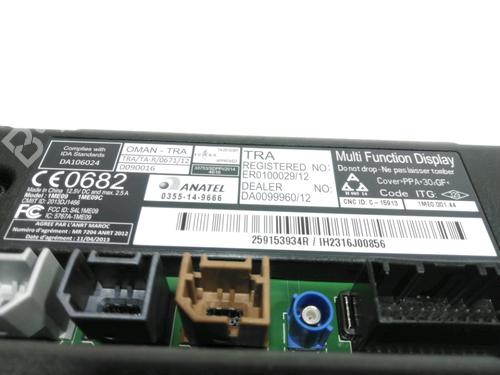 Display monitor RENAULT ZOE (BFM_) ZOE | BP28229658C48