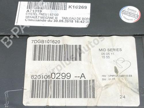 Instrument cluster RENAULT CLIO III (BR0/1, CR0/1) 1.5 dCi | BP32279695C47