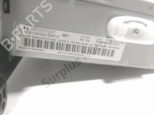 Radio MERCEDES-BENZ A-CLASS (W169) A 180 CDI (169.007, 169.307) | BP28232212E6 