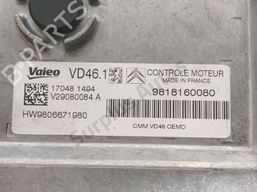 Engine control unit (ECU) CITROËN C4 II (NC_) 1.2 THP 130 (NCHNYM, NCHNYT) | BP29579535M57 