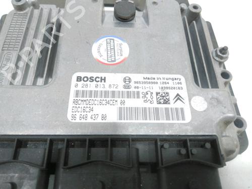 Engine control unit (ECU) PEUGEOT 308 I (4A_, 4C_) 1.6 HDi | BP30984468M57