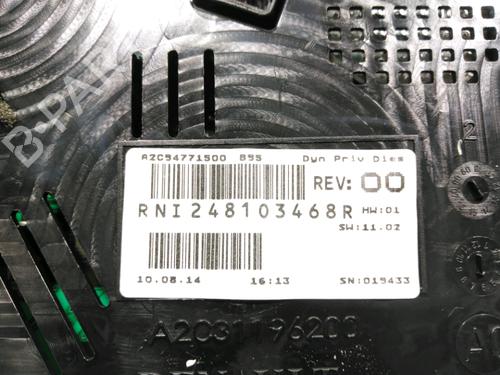 Instrument cluster RENAULT MEGANE III Coupe (DZ0/1_) 1.6 dCi (DZ00, DZ12, DZ2A, DZ13) | BP28230454C47 