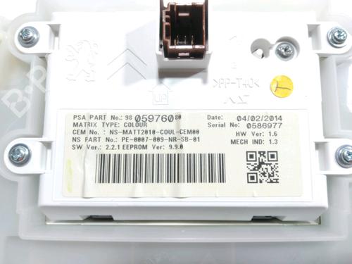 Instrument cluster PEUGEOT 2008 I (CU_) 1.6 HDi | BP28230548C47 - Image 3