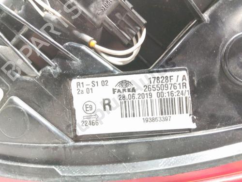 Høyre baklys RENAULT CLIO V (B7_) 1.0 TCe 100 (B7MT) | BP30800841C35