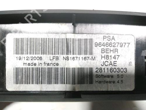 Climate control PEUGEOT 307 Break (3E) 1.6 HDi 110 | BP28227554I5 