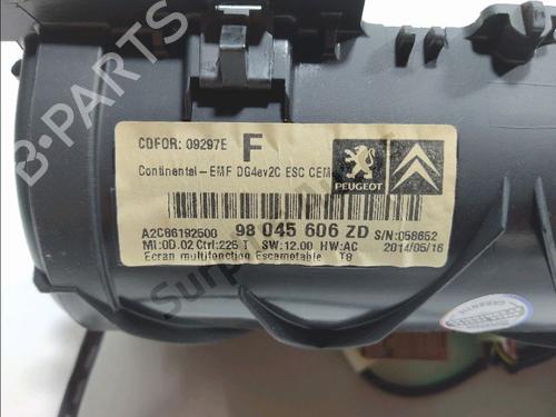 Display monitor PEUGEOT 5008 (0U_, 0E_) 1.6 HDi | BP30654582C48