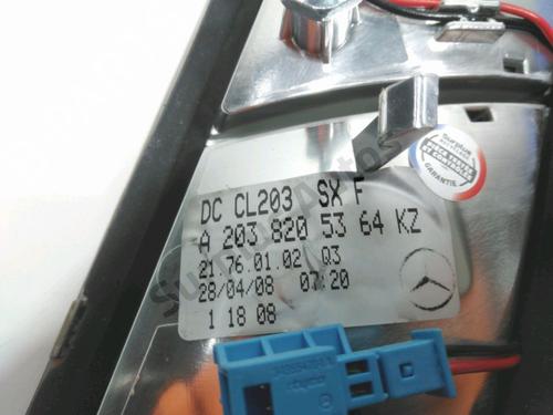 Left tailgate light MERCEDES-BENZ CLC-CLASS (CL203) CLC 220 CDI (203.708) | BP37787999C79 - Image 3