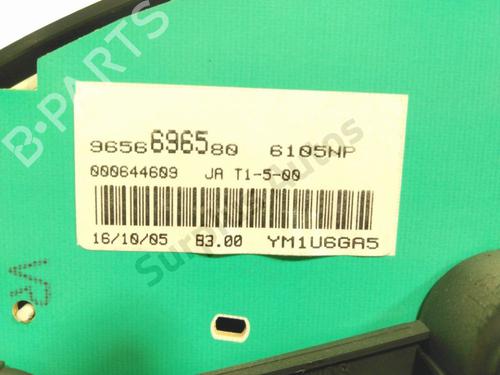 Instrument cluster PEUGEOT 206 Hatchback (2A/C) 1.6 HDi 110 | BP29444176C47 