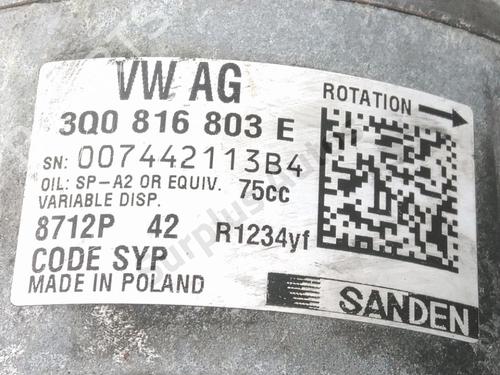 AC compressor VW POLO VI (AW1, BZ1, AE1) 1.0 TSI | BP37764672M34 - Image 5