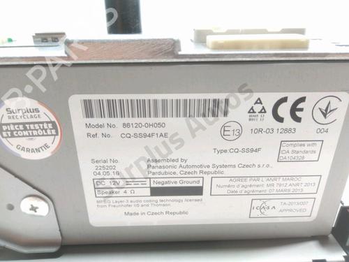 Radio PEUGEOT 108 1.0 VTi | BP28232135E6