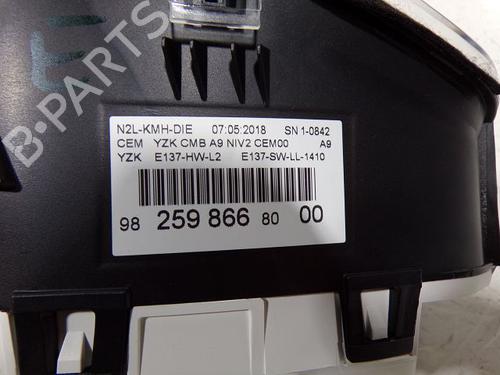 Instrument cluster PEUGEOT 208 I (CA_, CC_) 1.6 HDi / BlueHDi 75 | BP28230176C47