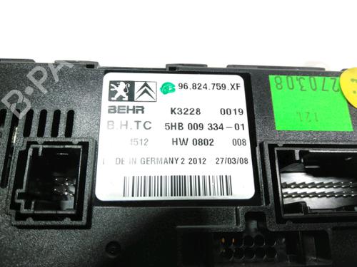 Climate control PEUGEOT 407 (6D_) 1.6 HDi 110 (6D9HZC, 6D9HYC) | BP28227728I5