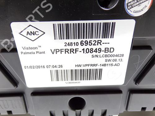 Instrument cluster RENAULT CLIO IV (BH_) 1.5 dCi 90 | BP28230192C47 