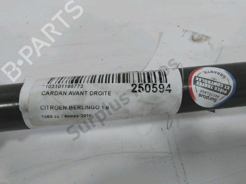 Right front driveshaft CITROËN BERLINGO Box Body/MPV (B9) 1.6 BlueHDi 100 | BP37291446M39 - Image 2