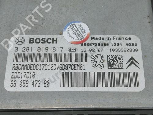 Engine control unit (ECU) CITROËN BERLINGO Box Body/MPV (B9) 1.6 HDi 90 | BP30984847M57 - Image 2