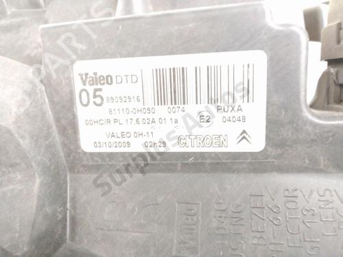 Right headlight CITROËN C1 (PM_, PN_) 1.4 HDi | BP29230722C29 