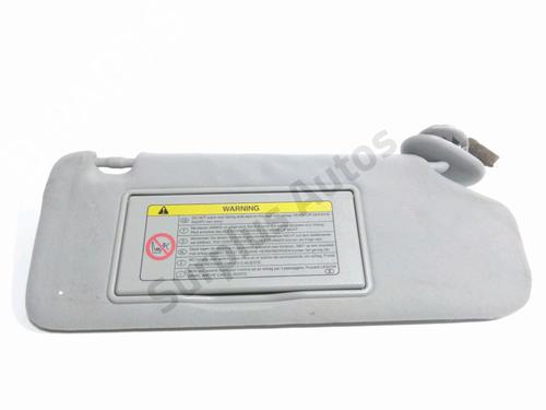 Højre solskærm Højre solskærm TOYOTA AVENSIS Estate (_T25_) 2.2 D-4D (ADT251_, ADT251R) (150 hp) 36796743 36796743