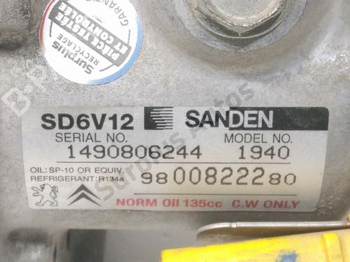 AC compressor PEUGEOT 206+ (2L_, 2M_) 1.4 i | BP36946532M34  - Image 5