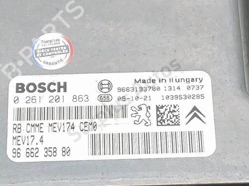 Engine control unit (ECU) CITROËN C3 Picasso (SH_) 1.4 VTi 95 (SH8FSC, SH8FP0, SH8FP6) | BP39548062M57 - Image 2