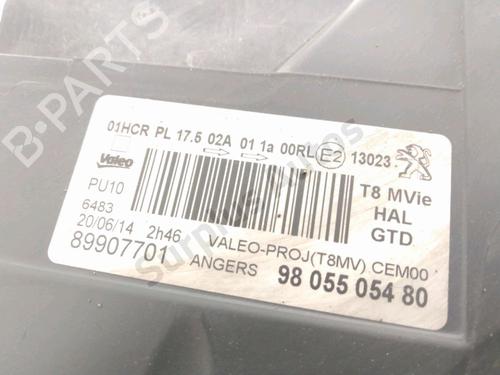Left headlight PEUGEOT 3008 I MPV (0U_) 1.6 HDi | BP29496193C28 