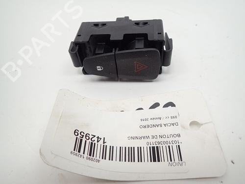 Used Warning switch DACIA SANDERO II TCe 90 (B8M1, B8MA, B8AC) (90 hp) 30989829