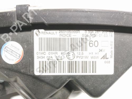 Right headlight RENAULT CAPTUR I (J5_, H5_) 1.5 dCi 90 (J5N4, J5M5, J5MW, J5M6, J5AL, J5AJ) | BP37066128C29 - Image 3